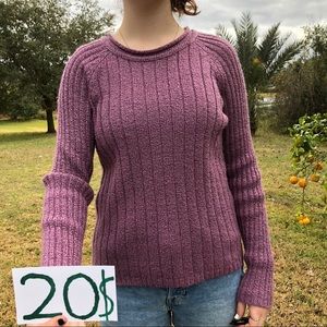 Lavender lined vintage sweater